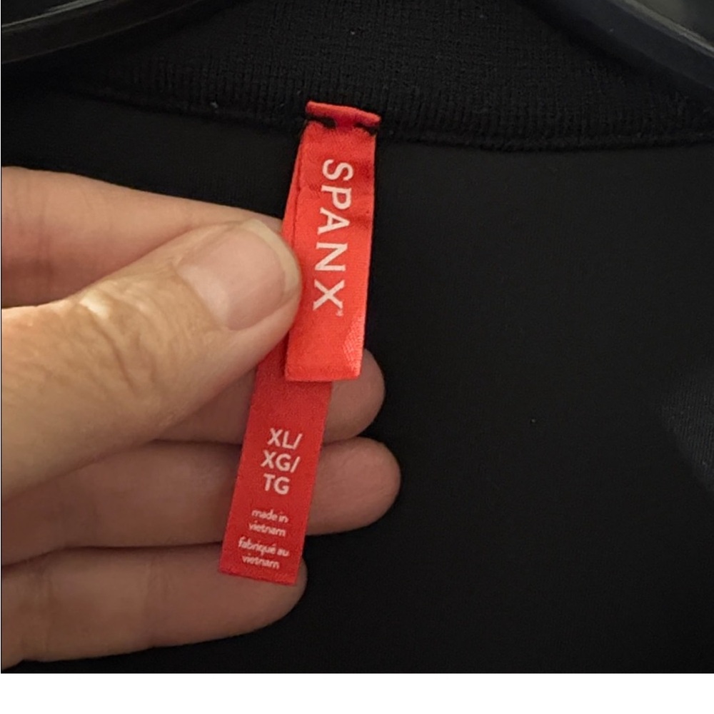 Spanx EUC Velour Quarter Zip Big Collared Jacket size XL - Picture 2 of 8